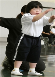 ラジオ体操の様子