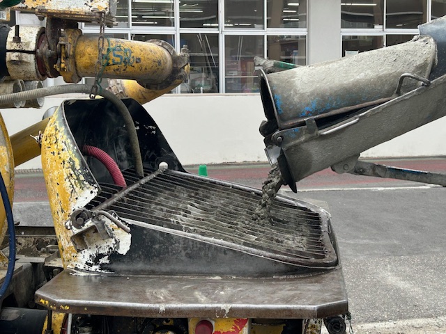 生コンのバトンタッチ