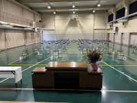 卒業式式場（前から）